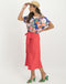 Florence Cold Shoulder Top Floral | Ink