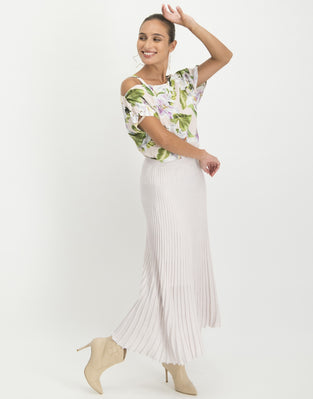 Ricki Plisse Skirt | Rose