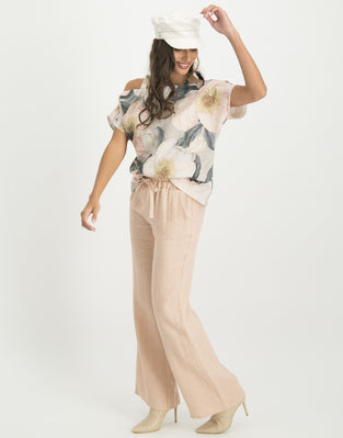 Florence Cold Shoulder Top Peony | Rose