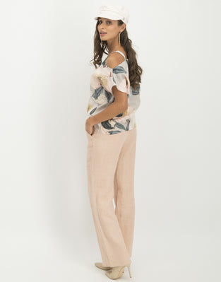 Florence Cold Shoulder Top Peony | Rose