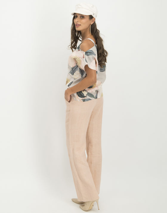 Florence Cold Shoulder Top Peony | Rose