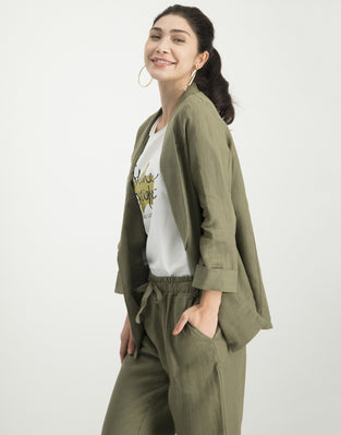 Celeste Open Blazer Army | Army