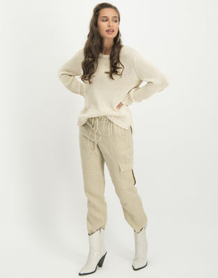 Georgie Cargo Pants | Ecru