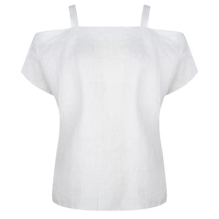 Florence Cold Shoulder Top | White