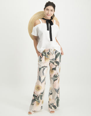 Florence Cold Shoulder Top | White