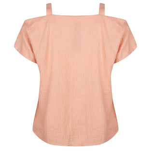 Florence Cold Shoulder Top | Rose