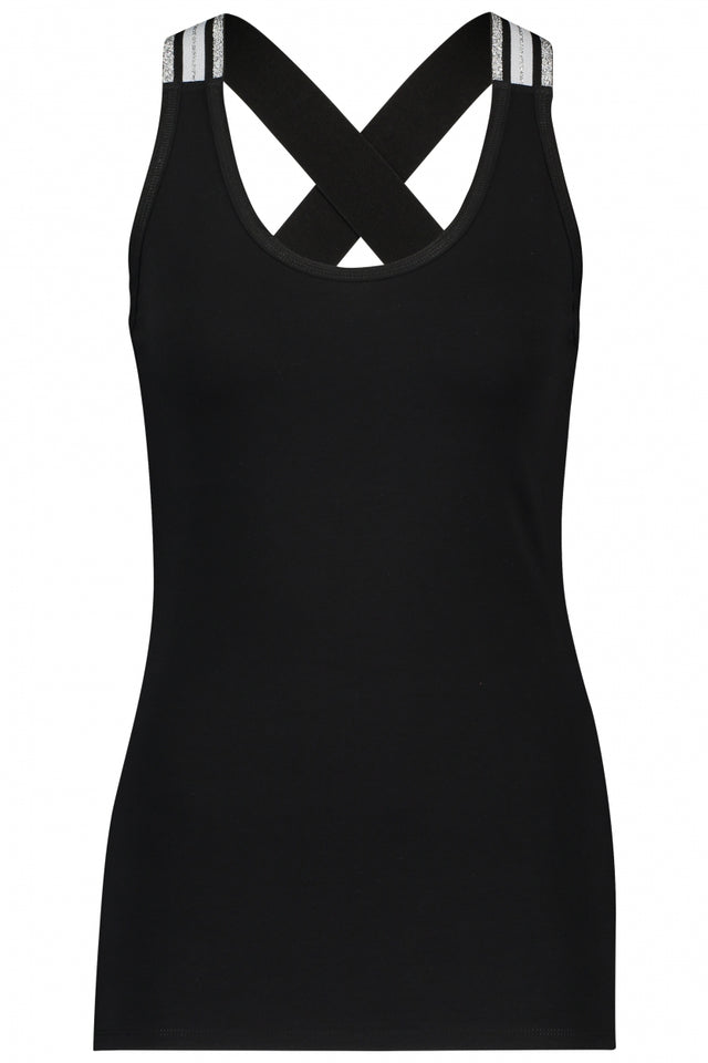 Jill Crossed Top | Black