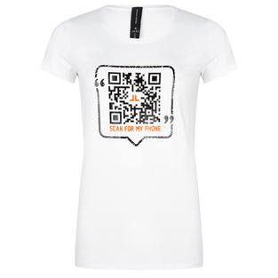 Frankie QR T-shirt | White