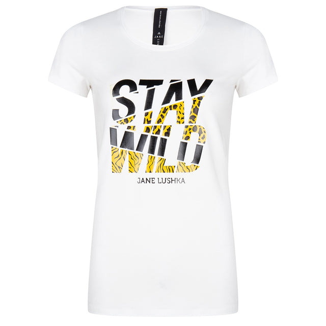 Frankie Stay Wild T-shirt | White