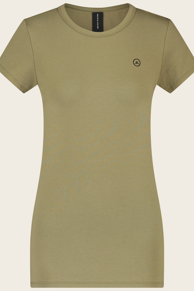 Organic T-shirt logo | Old green