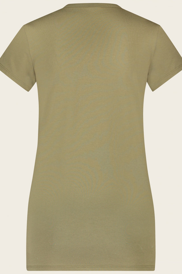Organic T-shirt logo | Old green
