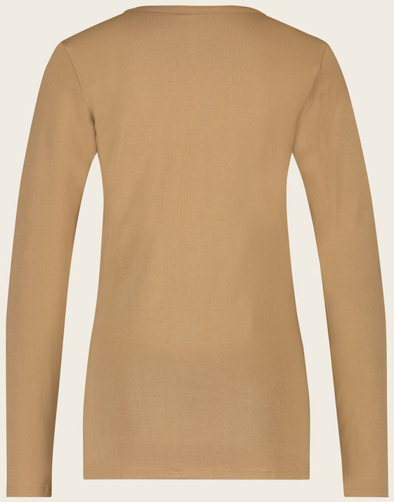 Organic T-Shirt long sleeve | Old copper