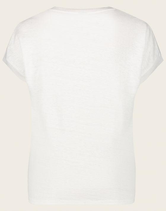 T shirt linen | Off White