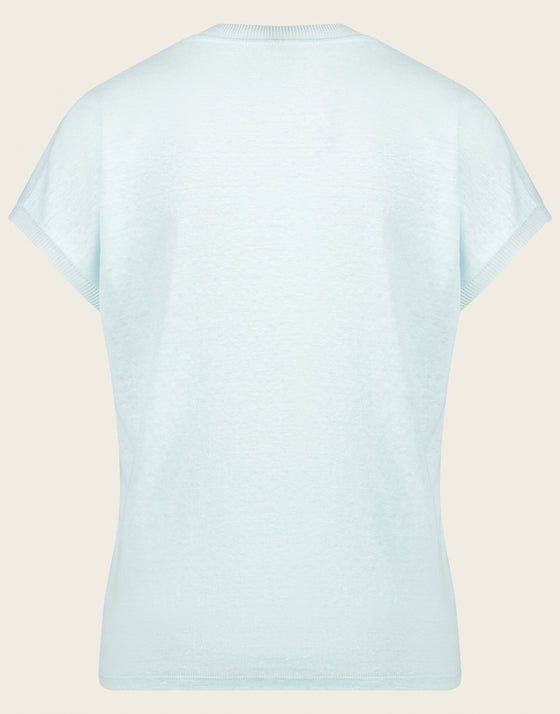 T shirt linen | Blue ocean