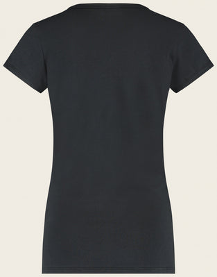 Organic T-shirt logo | Old black