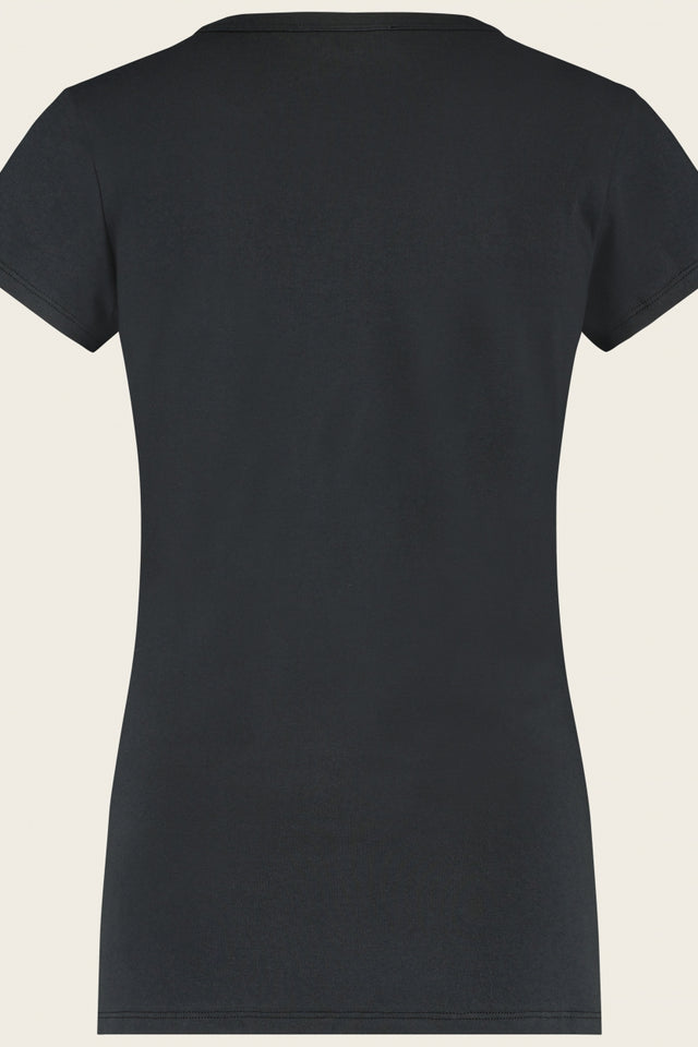 Organic T-shirt logo | Old black