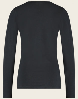 Organic T-Shirt long sleeve | Old black