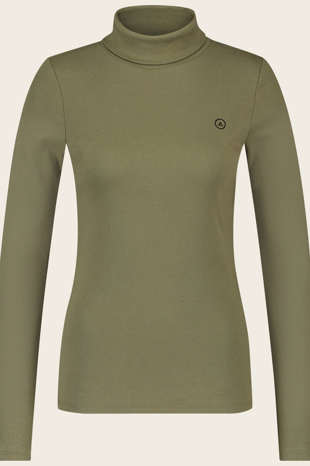 Organic slim top | Old green