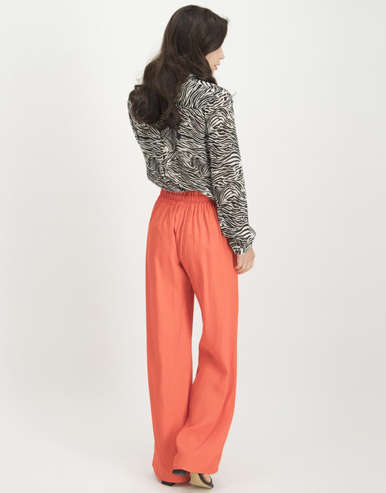 Holly Tie Pants | Coral