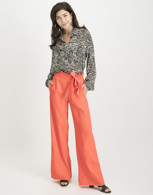 Holly Tie Pants | Coral