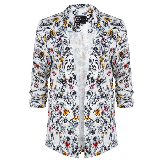 Eva Easy To Wear Blazer Bloom | White