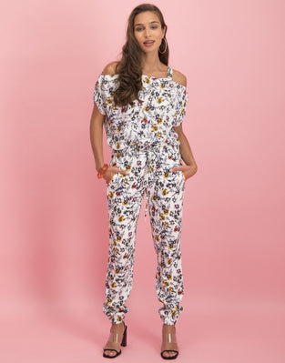 Jemma Pants Bloom | White