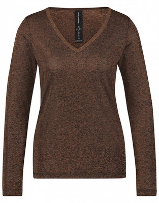 Grace V-Neck | Brown