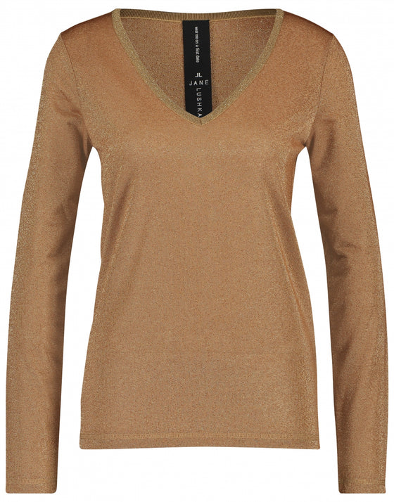 Grace V-Neck | Cognac