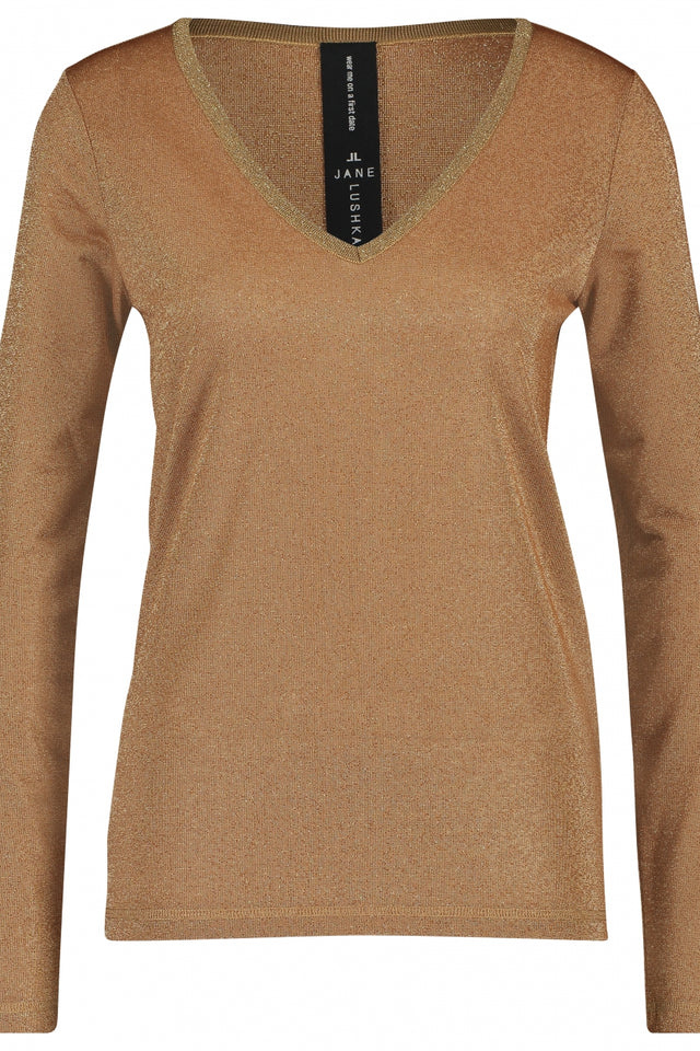 Grace V-Neck | Cognac