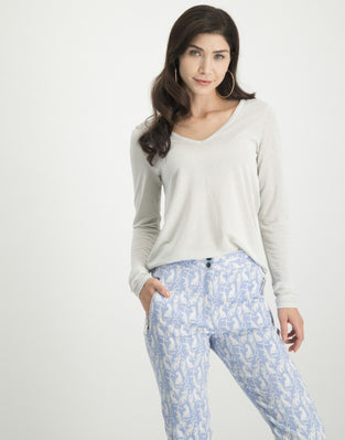 Grace Long Sleeve Top | Off White