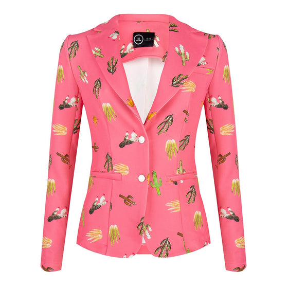 Eva Easy To Wear Blazer Tropical | Coral