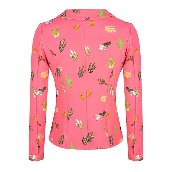 Eva Easy To Wear Blazer Tropical | Coral