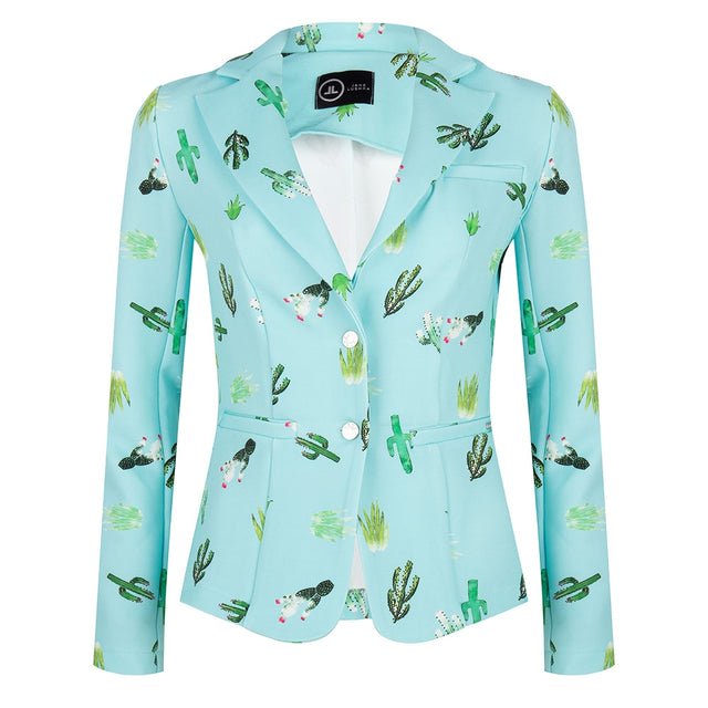 Eva Easy To Wear Blazer Tropical | Aloe