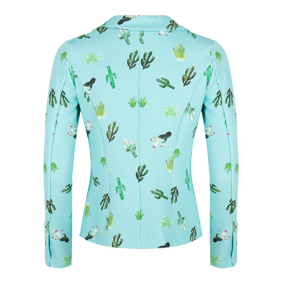 Eva Easy To Wear Blazer Tropical | Aloe