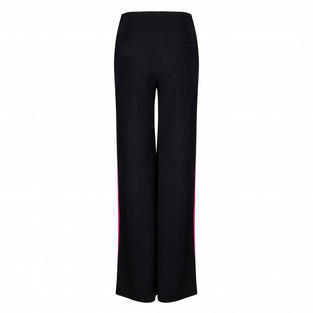 Lila Drawstring Pants | Black/Fuxia