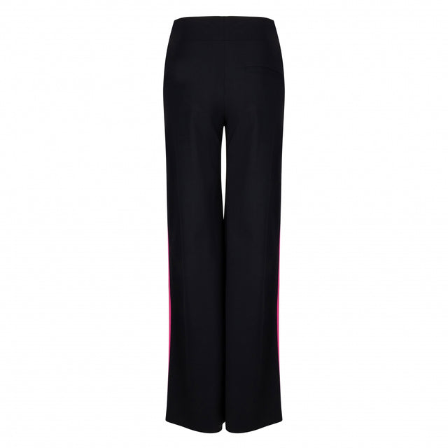 Lila Drawstring Pants | Black/Fuxia