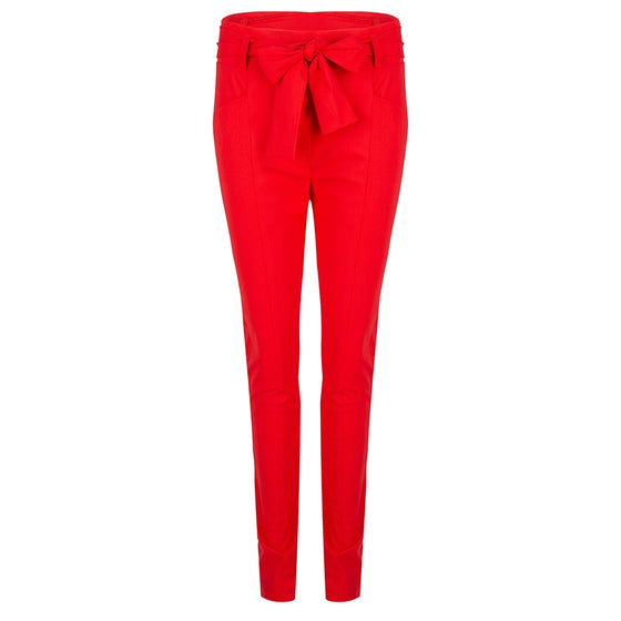 Vera Bow Pants | Red