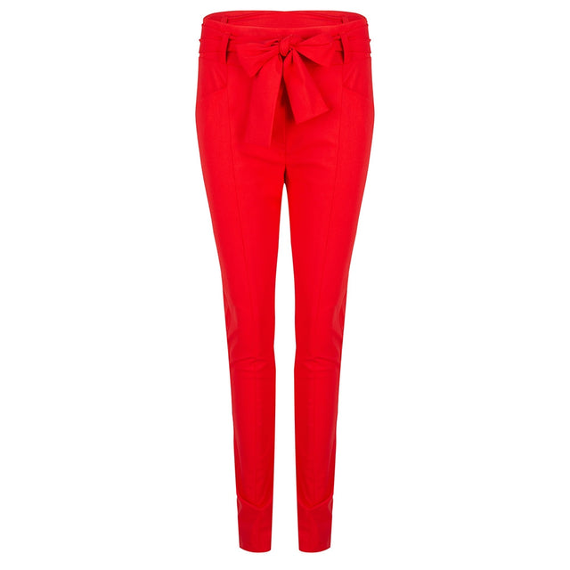 Vera Bow Pants | Red