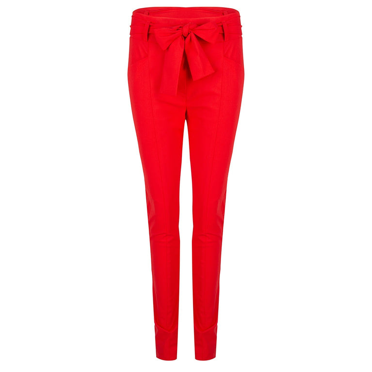 Vera Bow Pants | Red