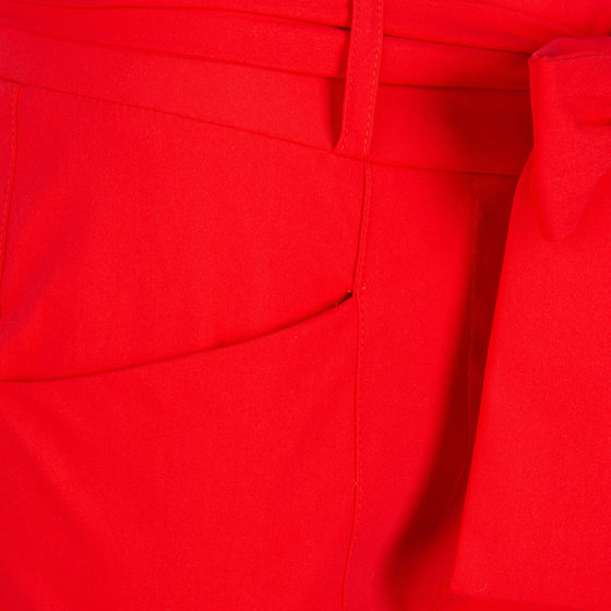 Vera Bow Pants | Red