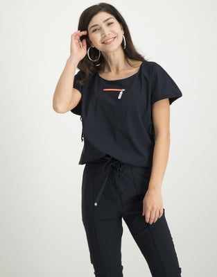 Lilli Asymmetrical Pants | Blue