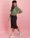Evie Tie Top Animal | Green