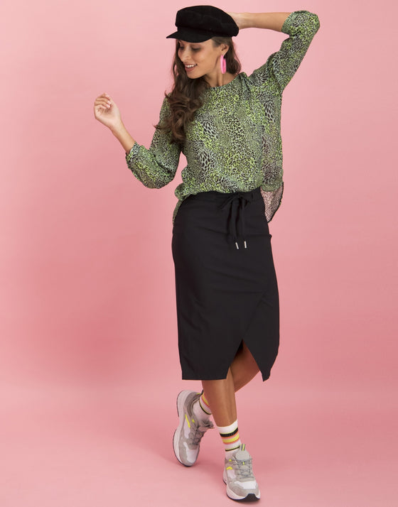 Evie Tie Top Animal | Green