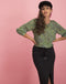 Evie Tie Top Animal | Green