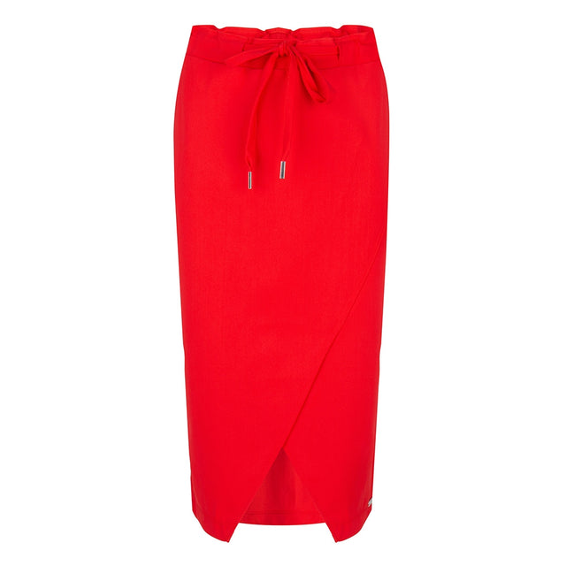 Edie Drawstring Skirt | Red