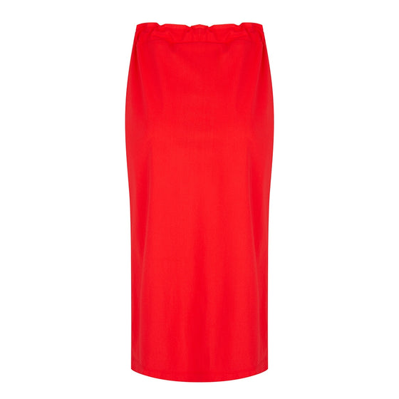 Edie Drawstring Skirt | Red