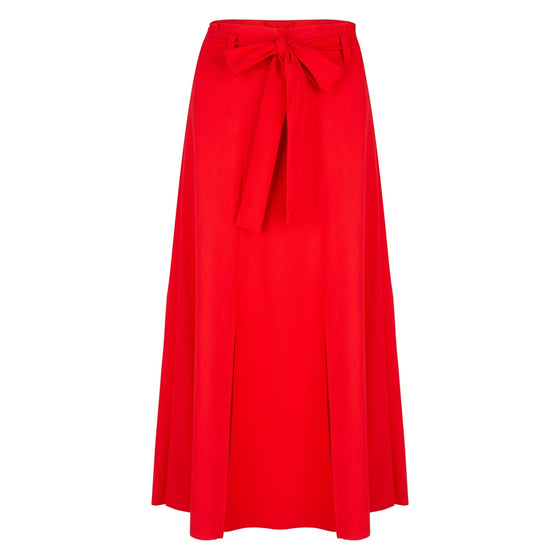 Belle Midi Skirt | Red