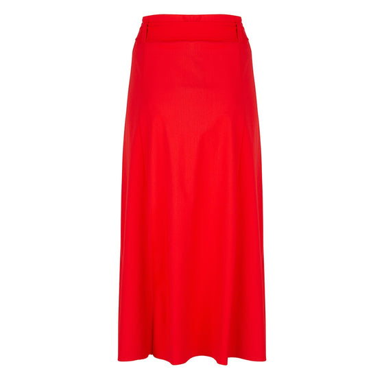 Belle Midi Skirt | Red