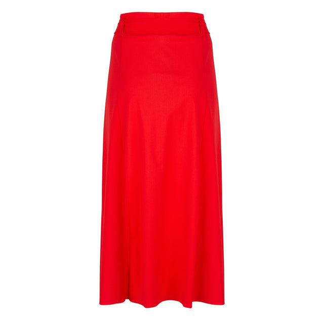 Belle Midi Skirt | Red