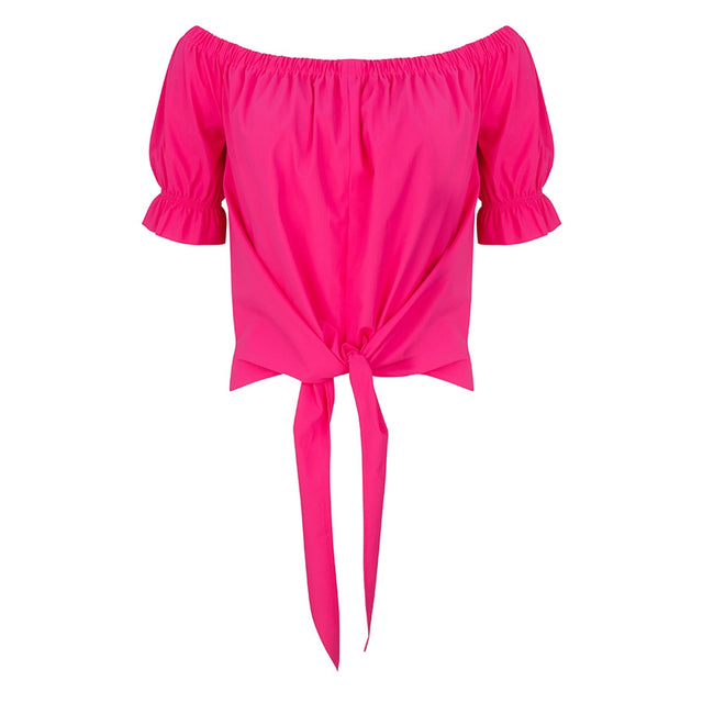 Nicole Knotted Top | Fuxia